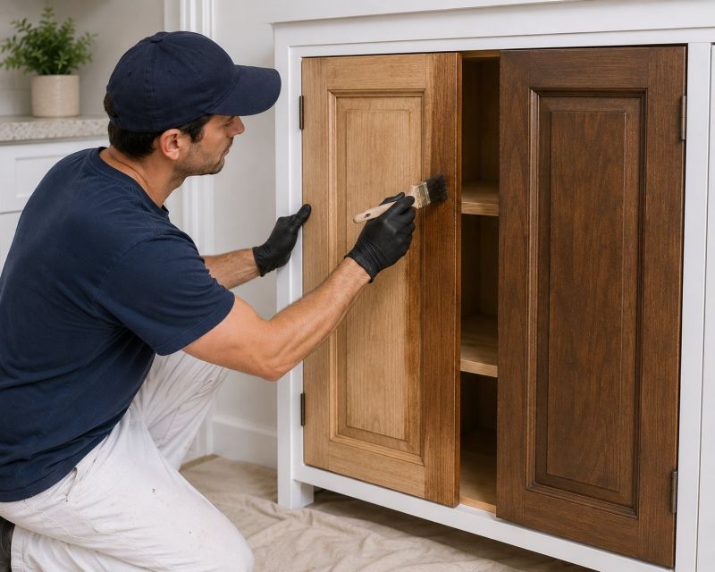 Oak Cabinet Refinishing in Kokomo, IN